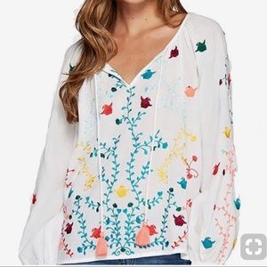 Lovestitch Embroidered Peasant Shirt